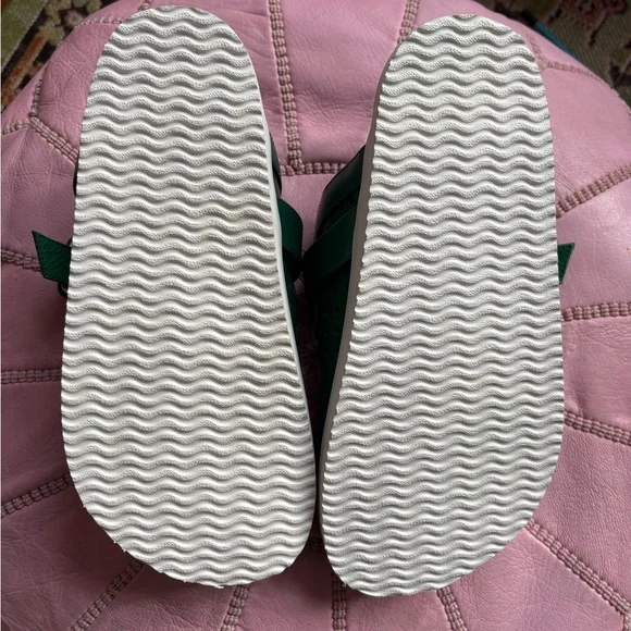 Charlotte Stone Porter Mule Green Perforated 7 - Picture 2 of 7